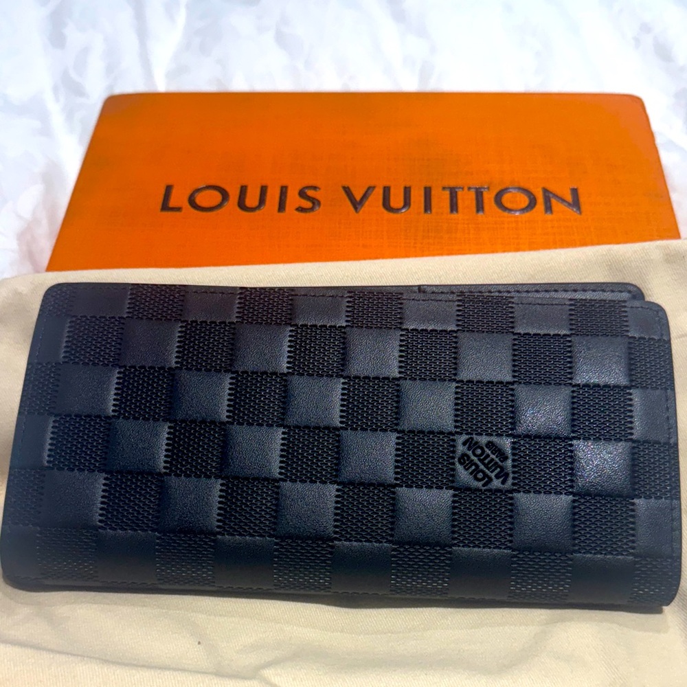 Monogram Black Checkered Wallet